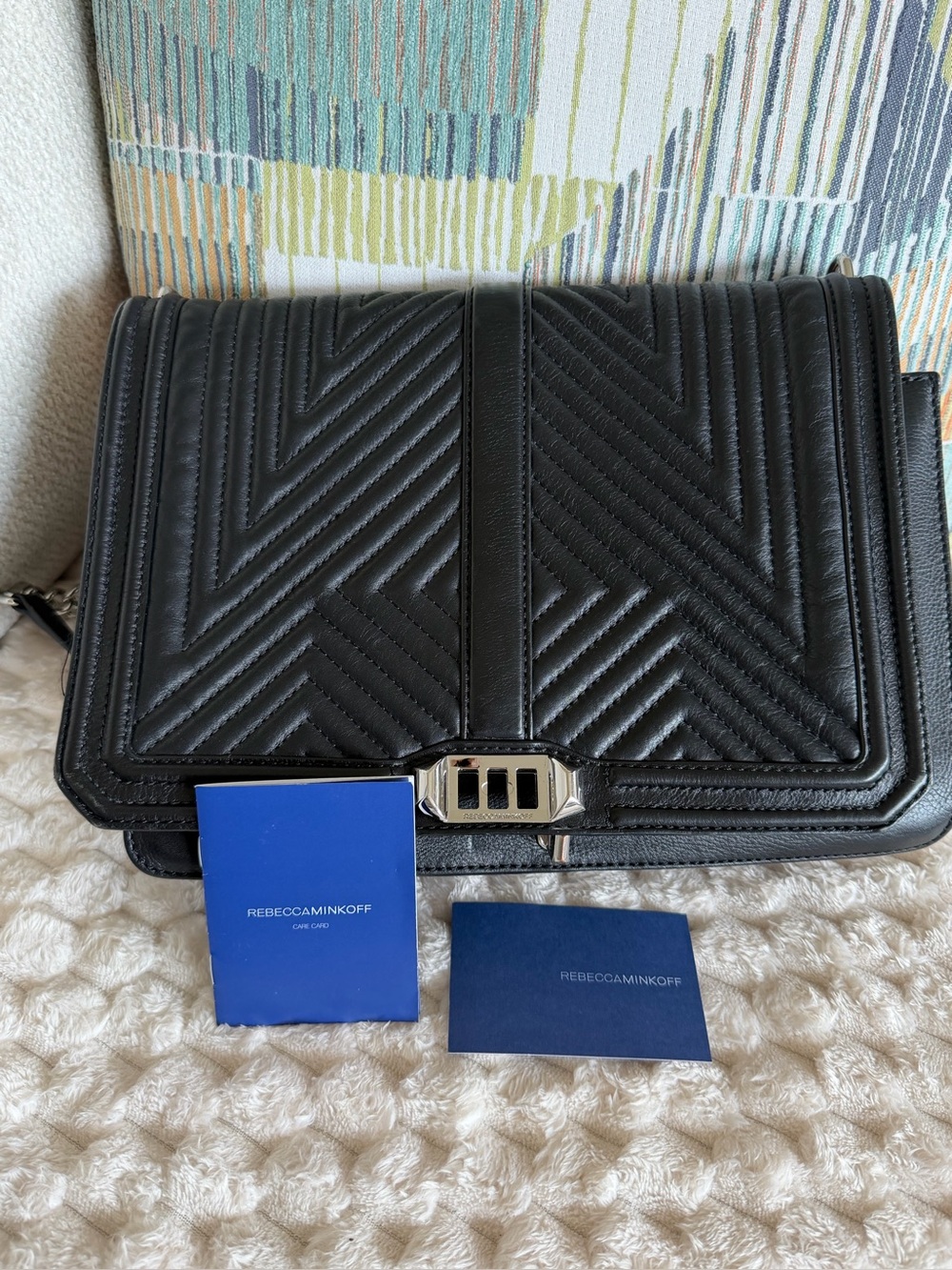 Rebecca Minkoff Black Quilted Interior Shoulder Bag